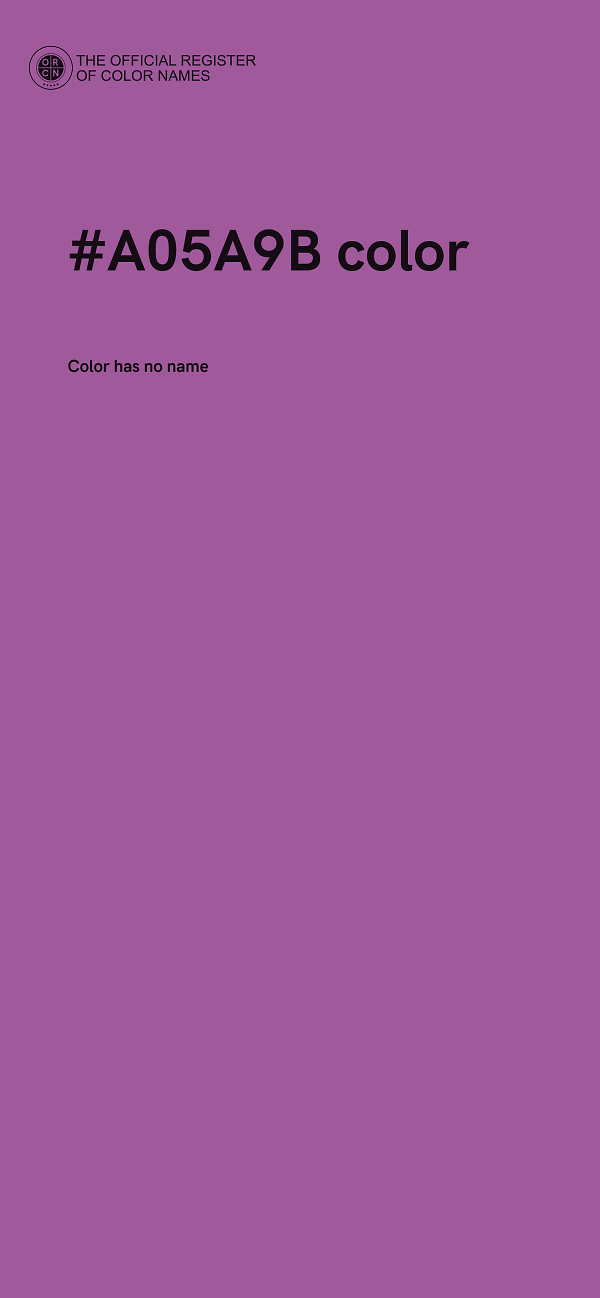 #A05A9B color image