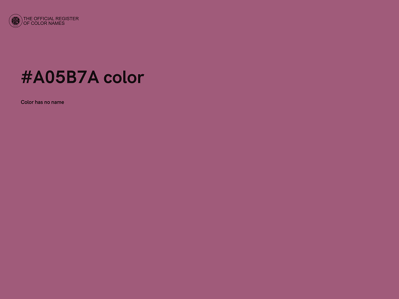 #A05B7A color image