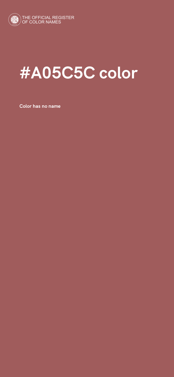 #A05C5C color image