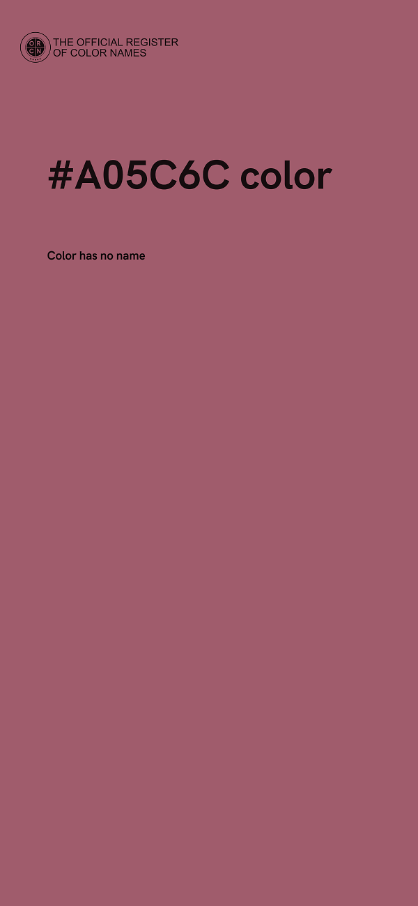 #A05C6C color image