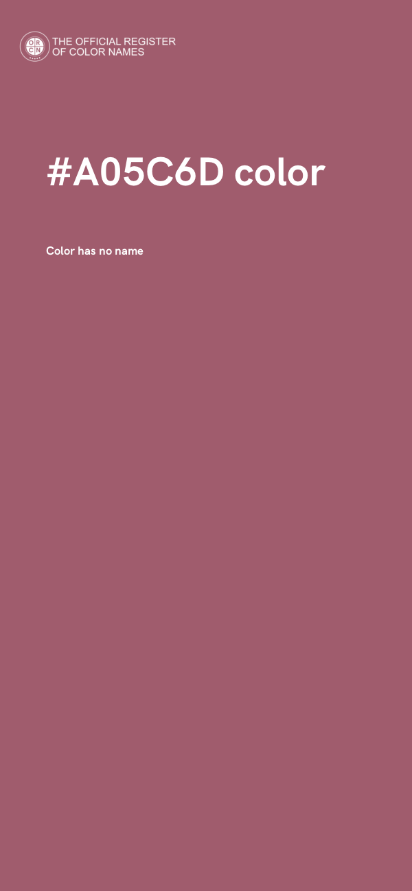 #A05C6D color image