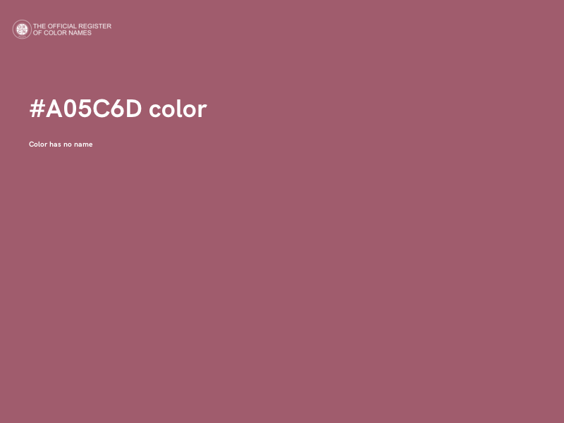 #A05C6D color image