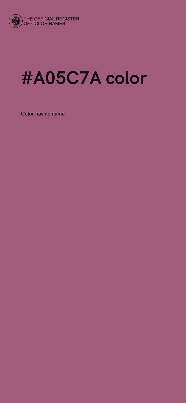 #A05C7A color image
