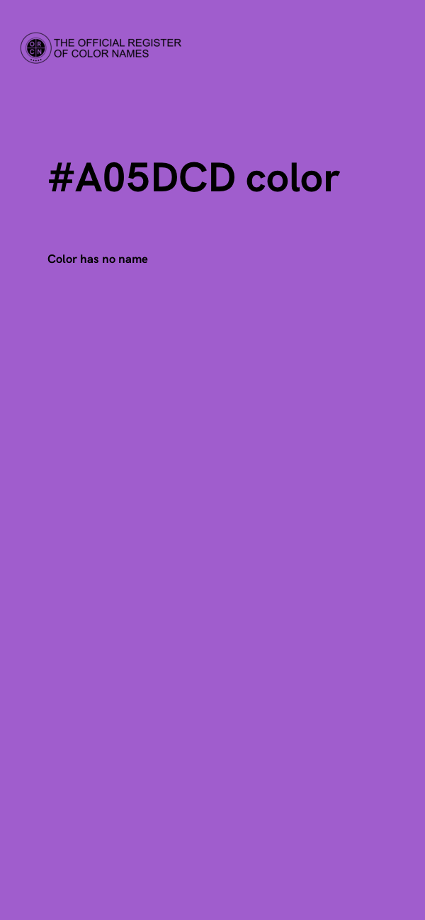 #A05DCD color image