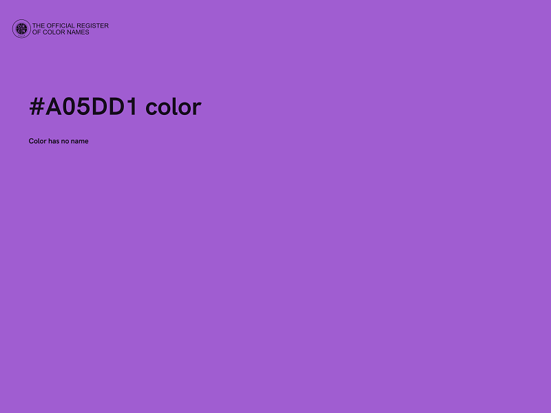 #A05DD1 color image