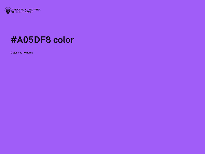 #A05DF8 color image