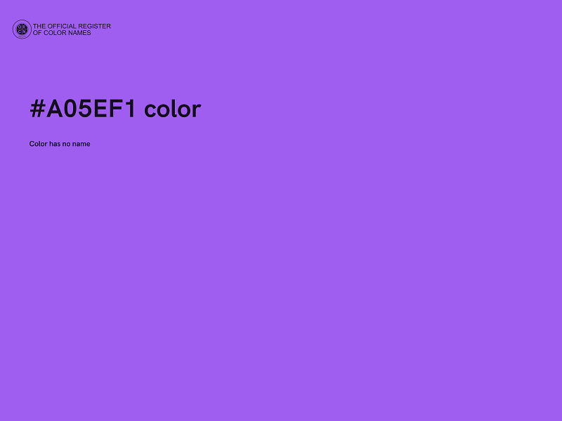 #A05EF1 color image