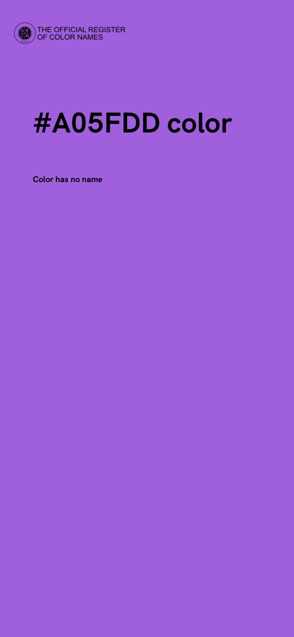 #A05FDD color image