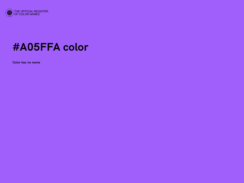 #A05FFA color image