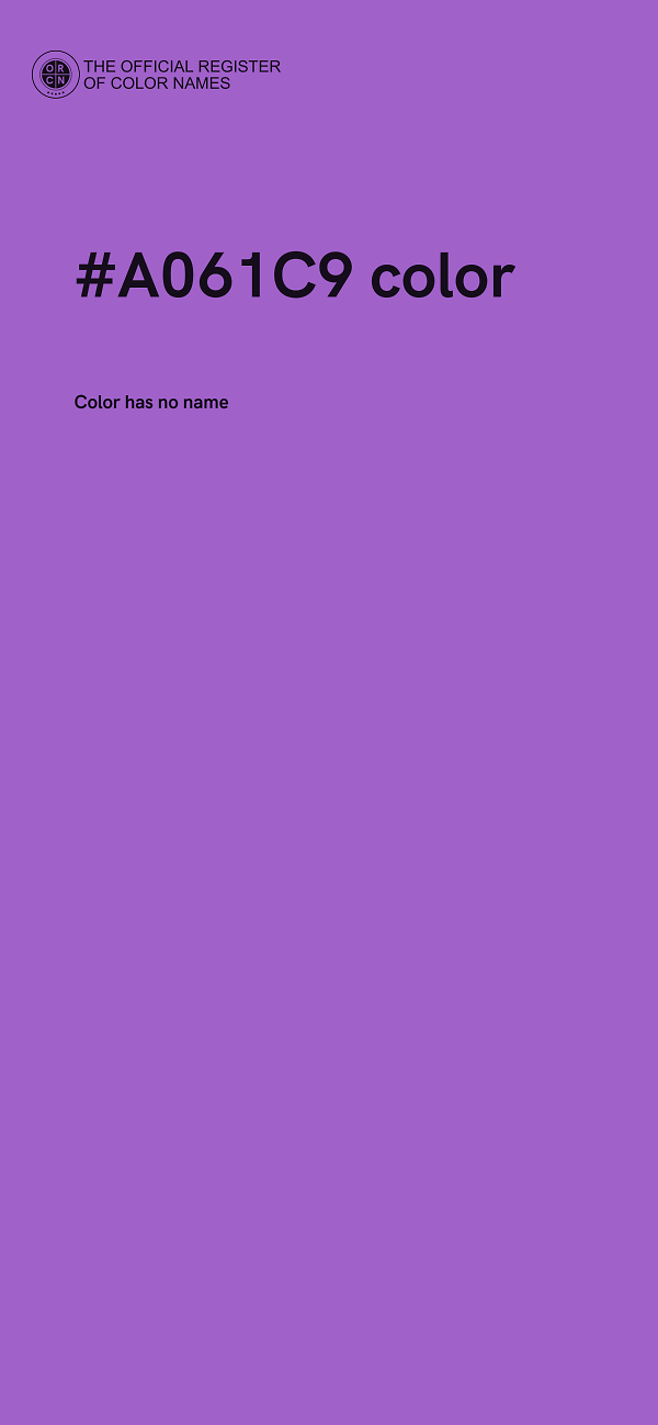 #A061C9 color image