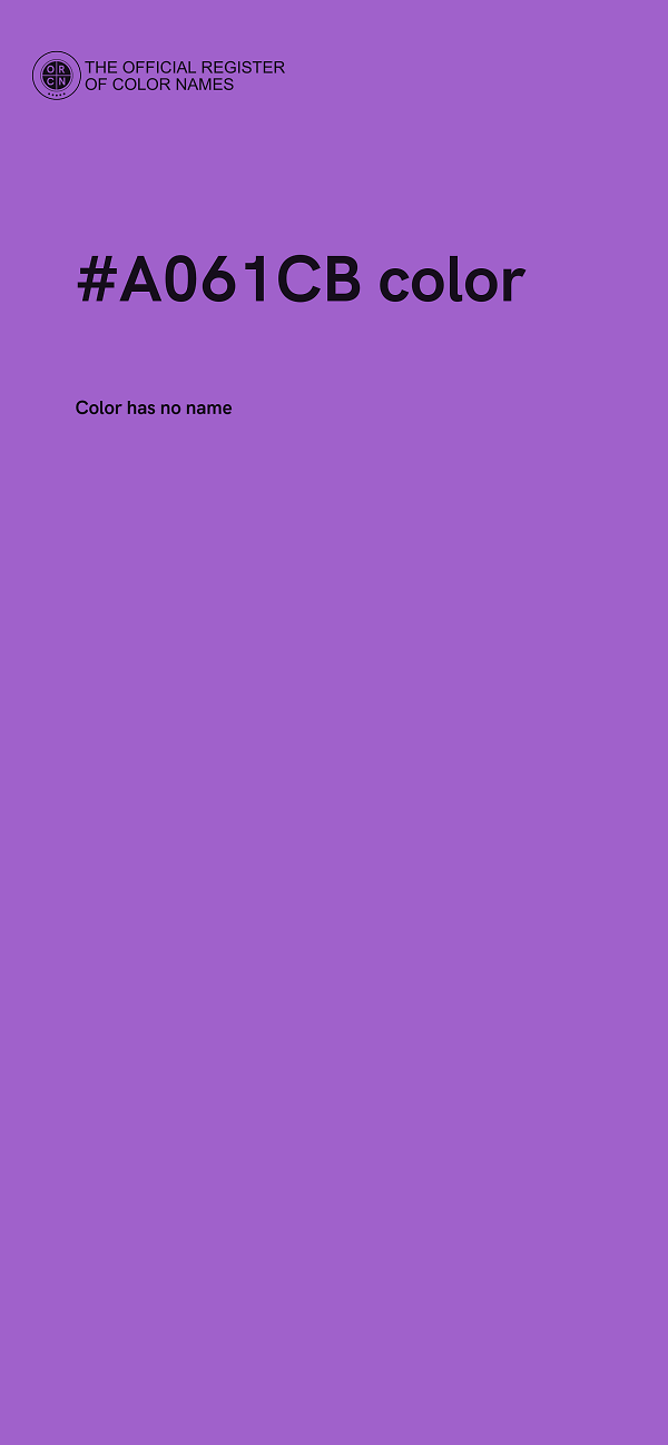 #A061CB color image