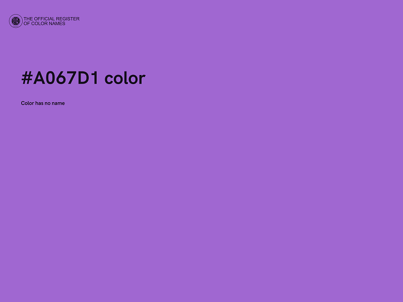 #A067D1 color image