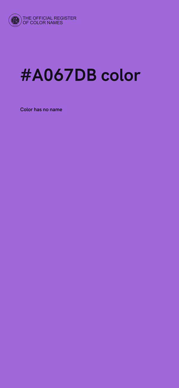 #A067DB color image