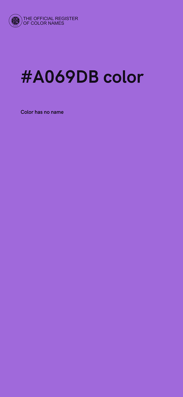 #A069DB color image