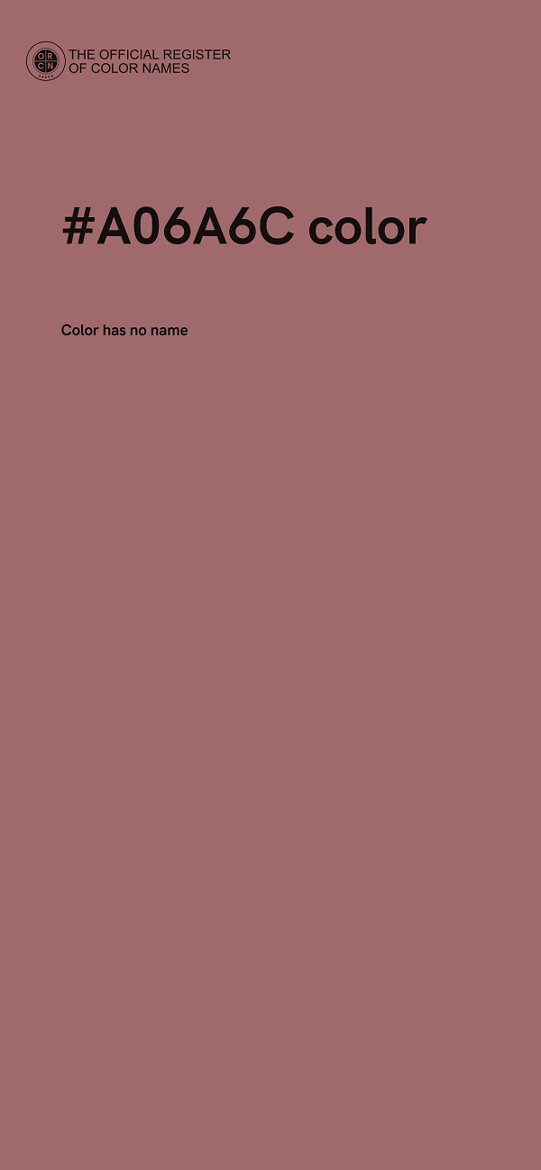 #A06A6C color image