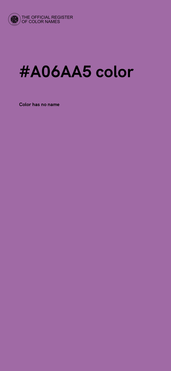 #A06AA5 color image