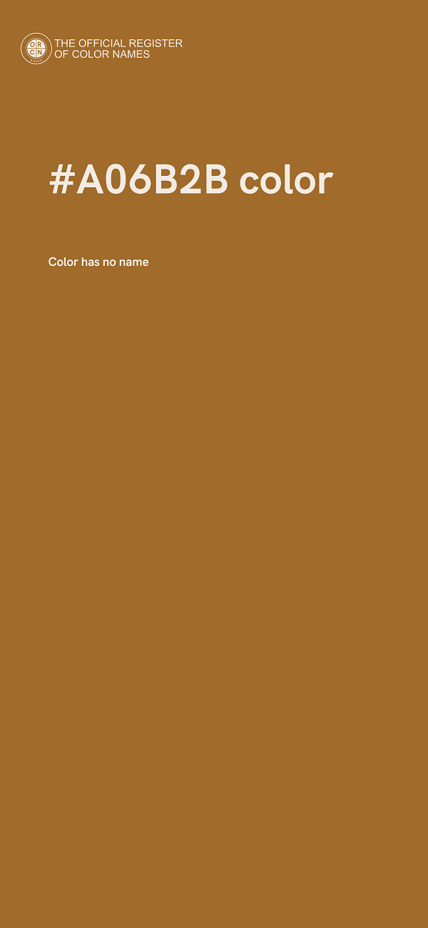 #A06B2B color image