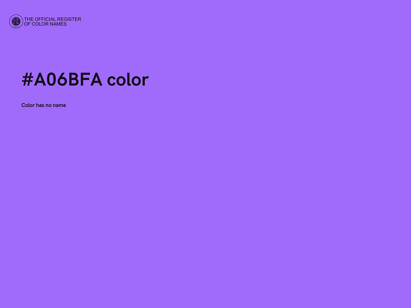 #A06BFA color image