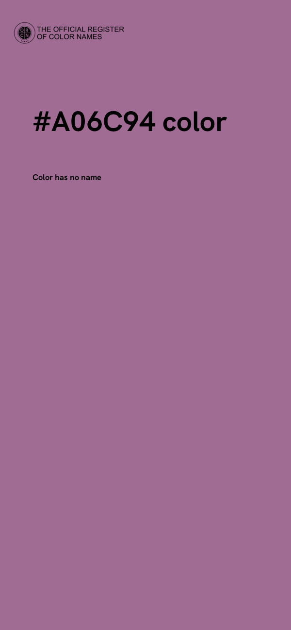 #A06C94 color image