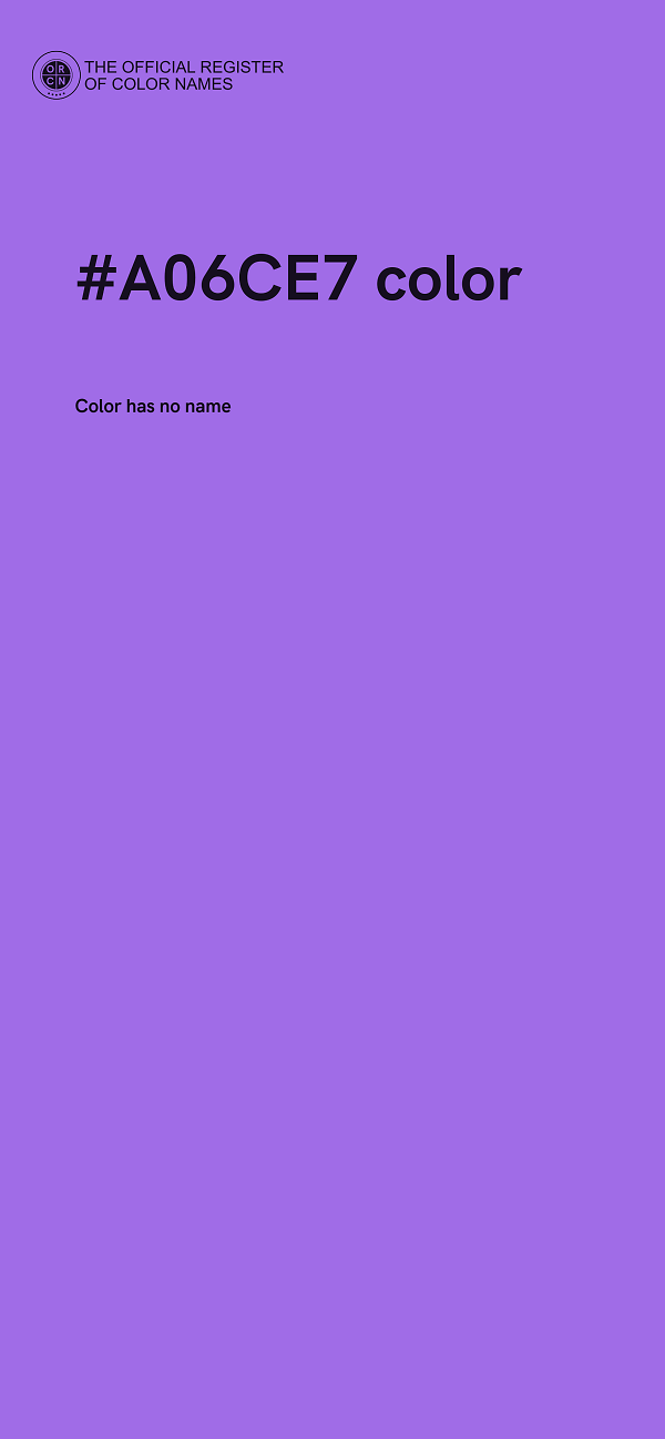 #A06CE7 color image