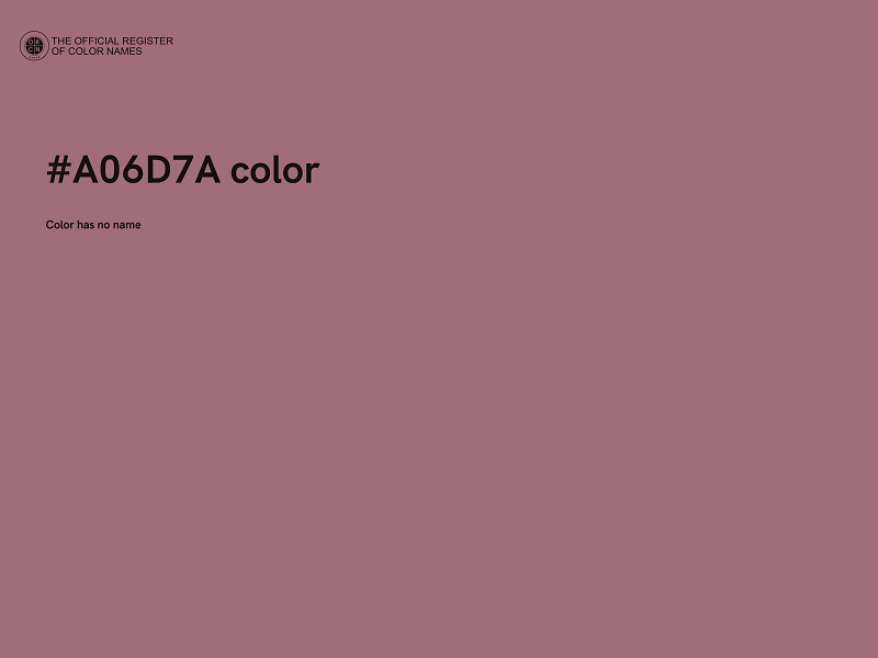 #A06D7A color image