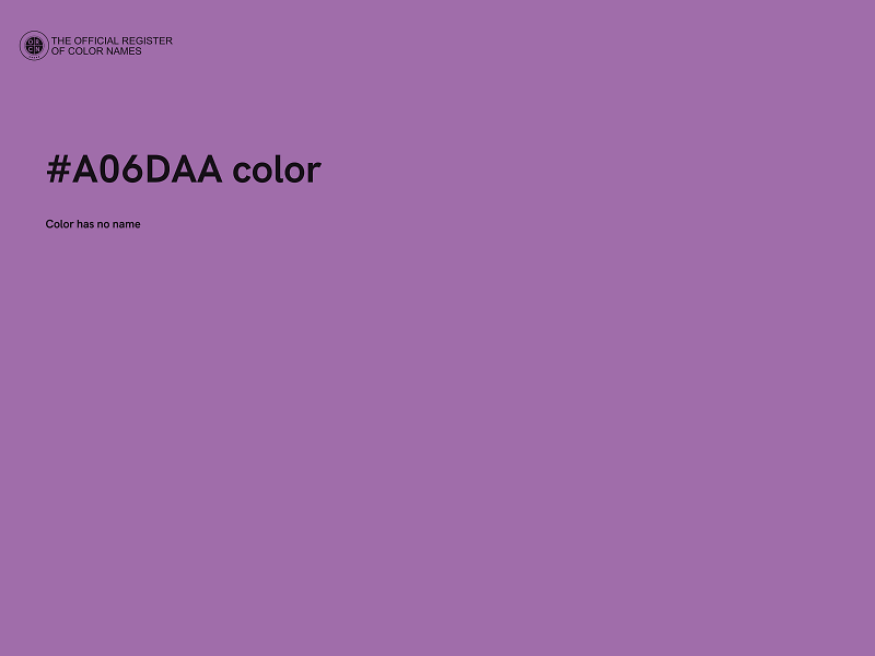 #A06DAA color image