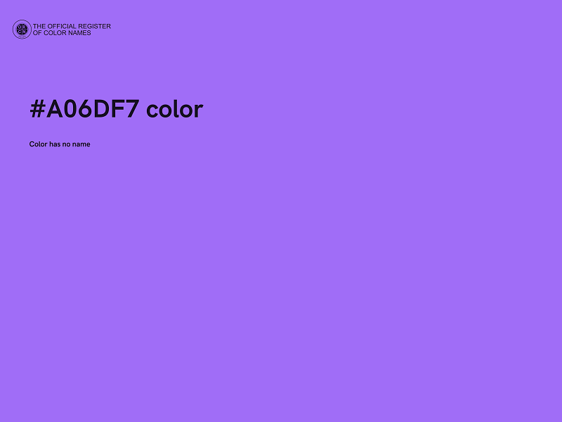 #A06DF7 color image