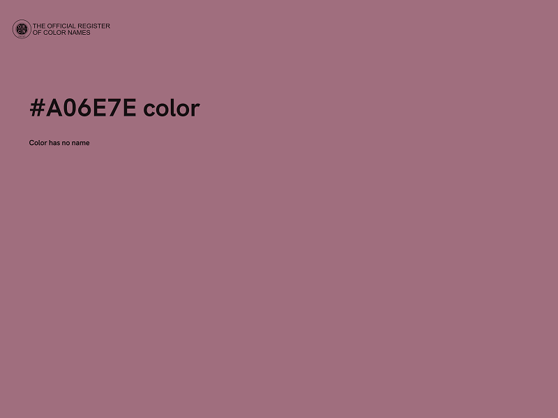 #A06E7E color image