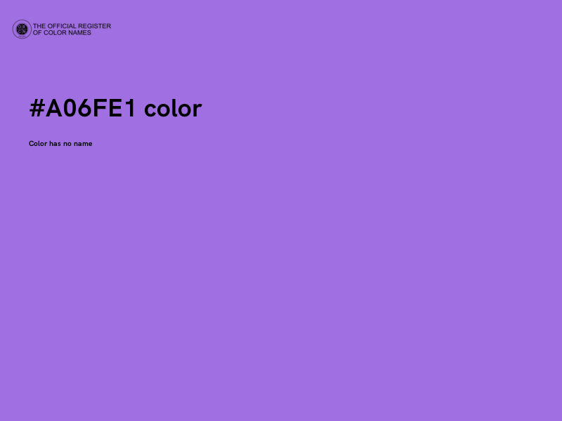 #A06FE1 color image