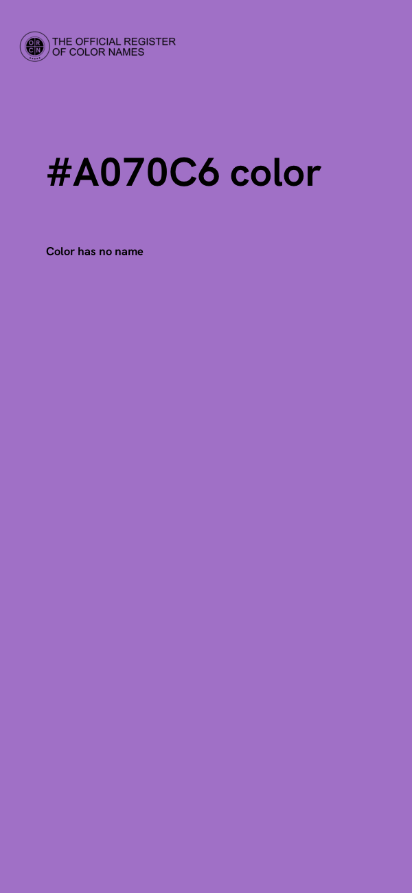 #A070C6 color image