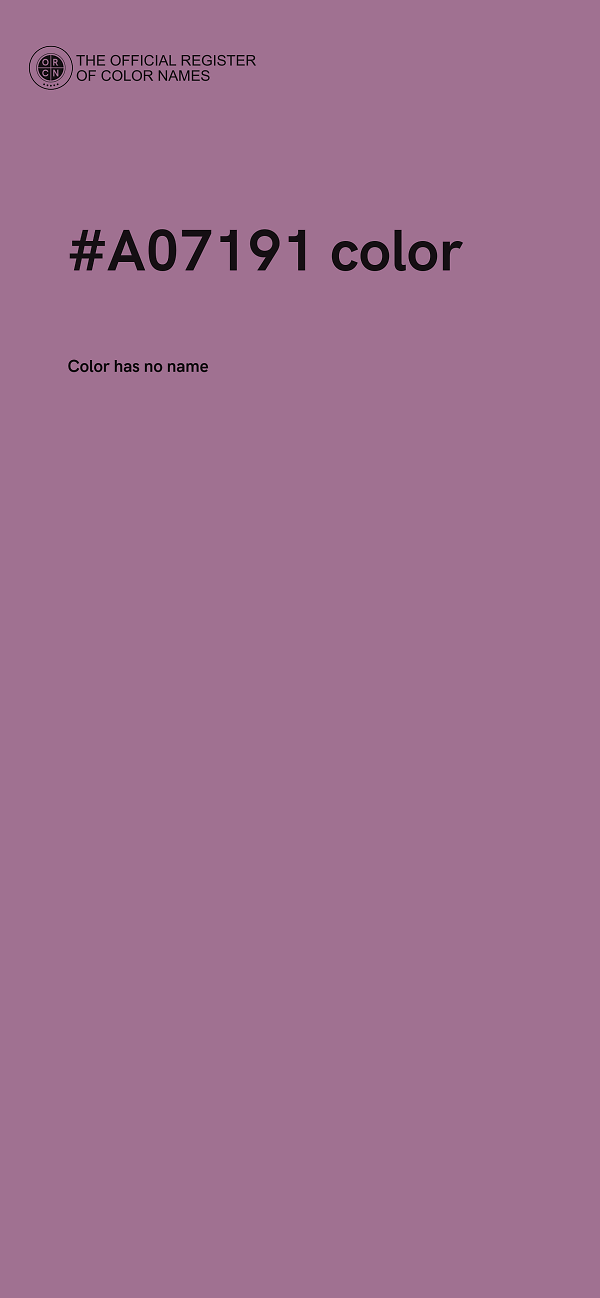 #A07191 color image