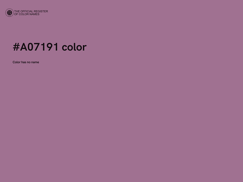#A07191 color image