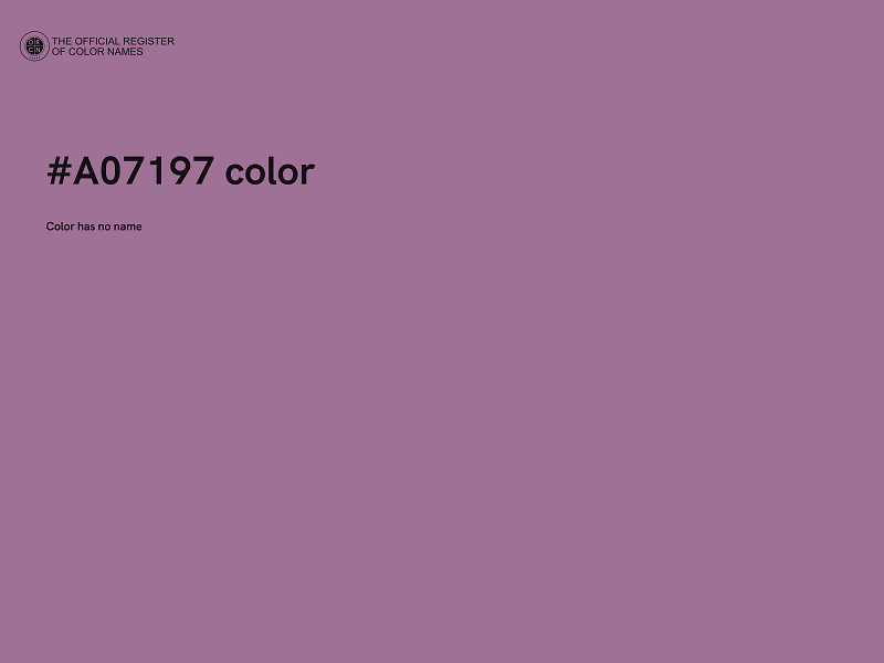 #A07197 color image