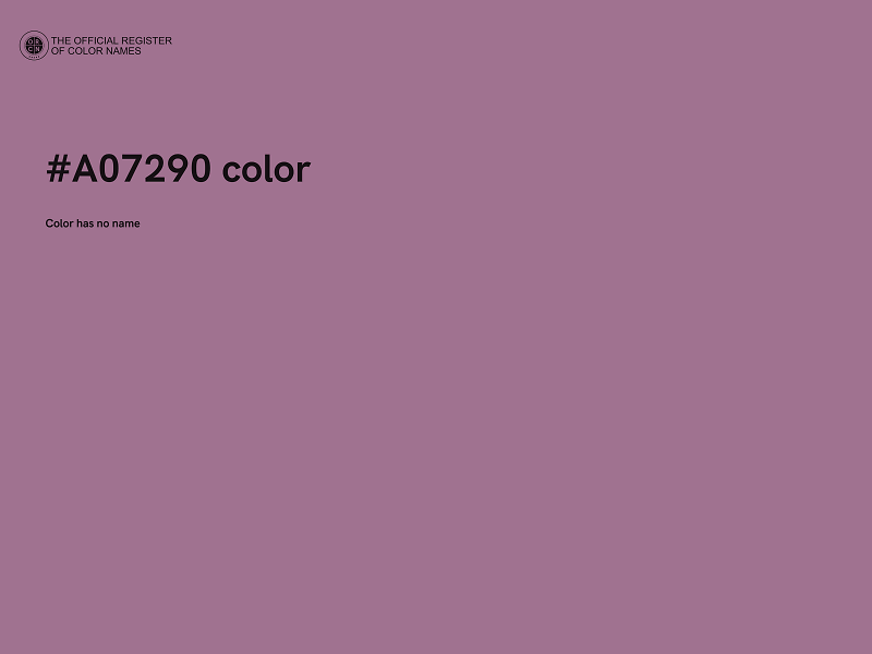 #A07290 color image