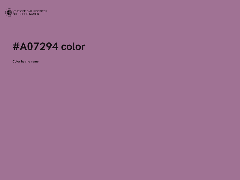 #A07294 color image