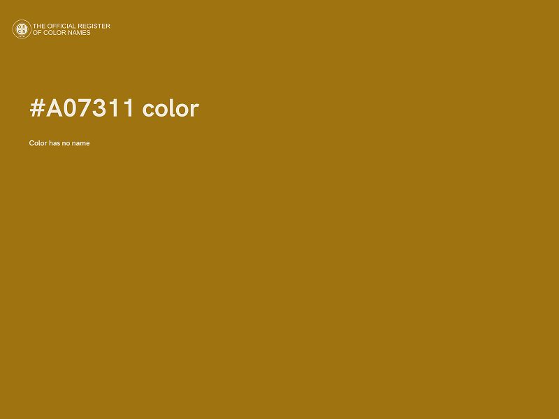 #A07311 color image