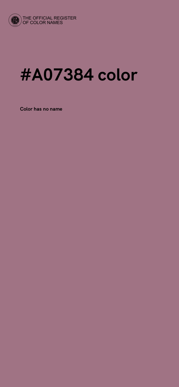 #A07384 color image