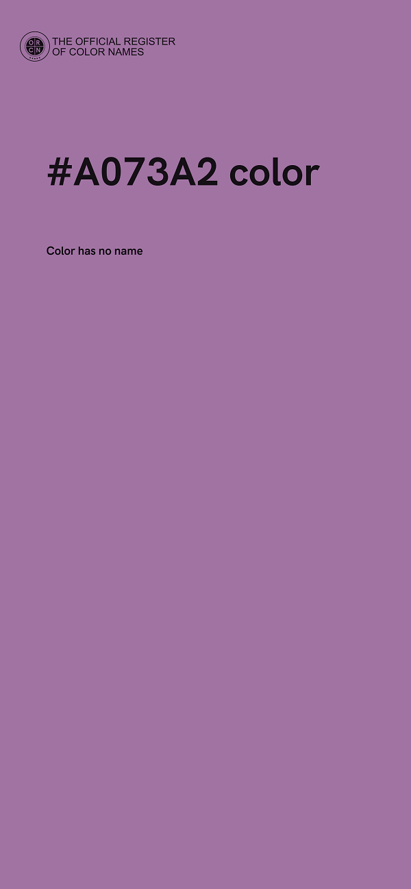 #A073A2 color image