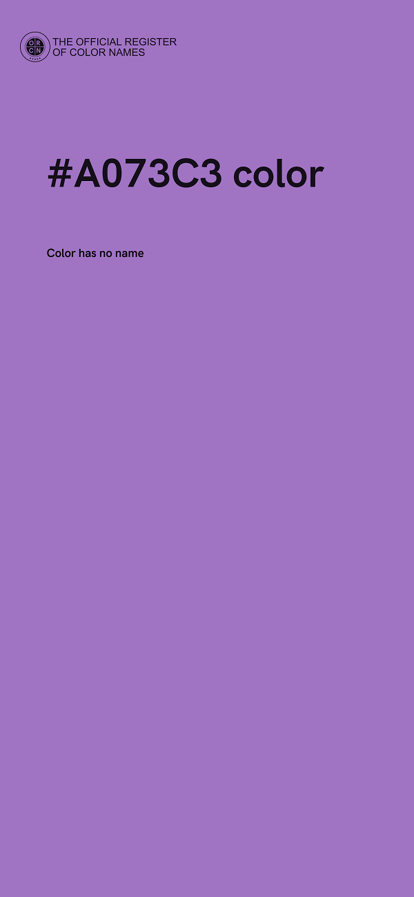 #A073C3 color image