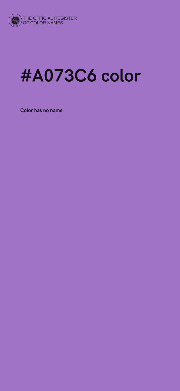 #A073C6 color image