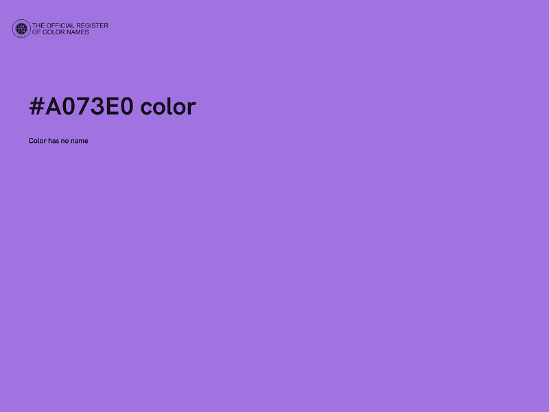 #A073E0 color image