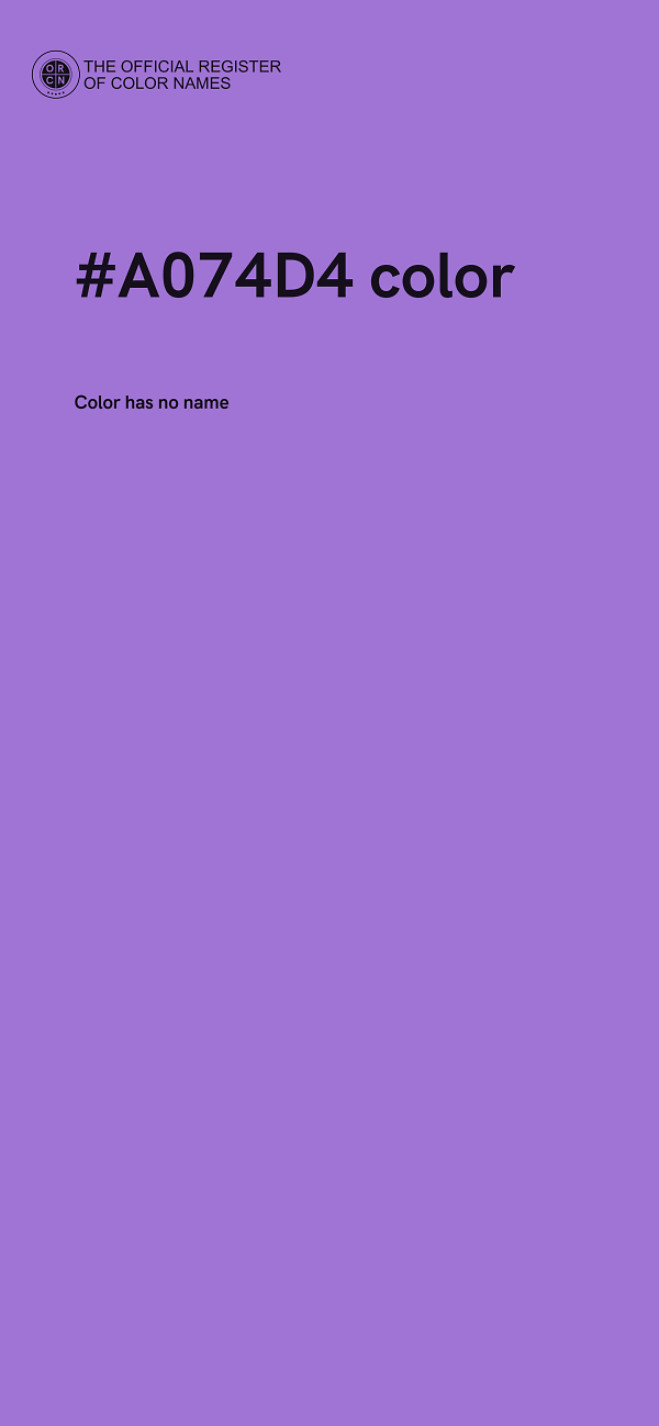 #A074D4 color image