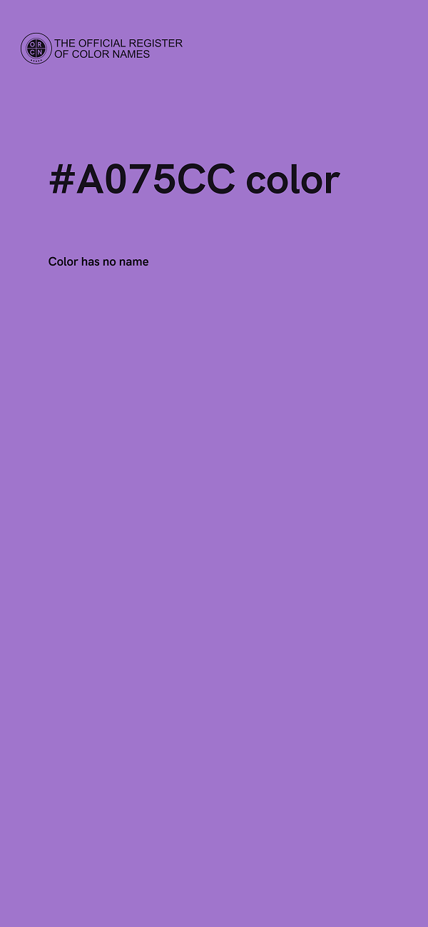 #A075CC color image
