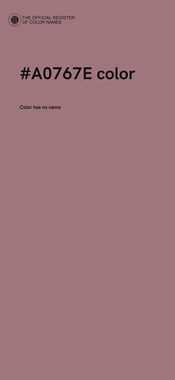 #A0767E color image