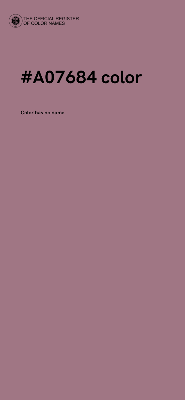 #A07684 color image