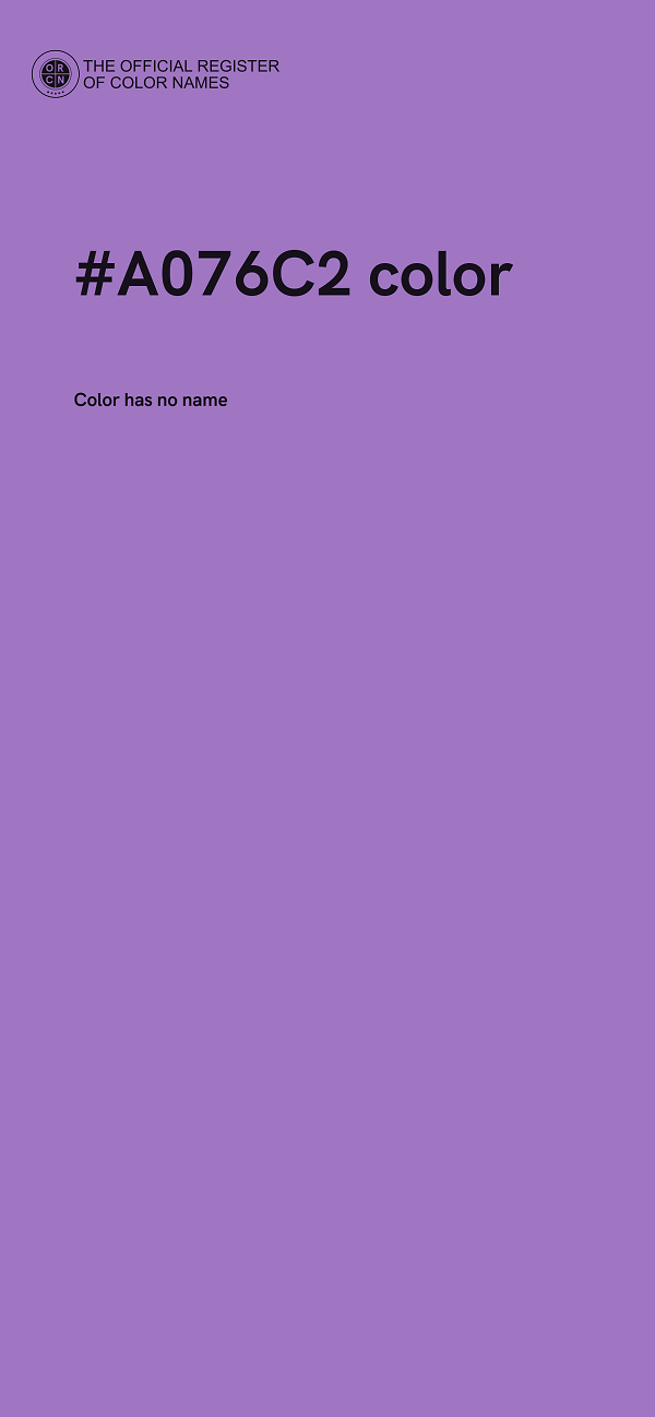 #A076C2 color image