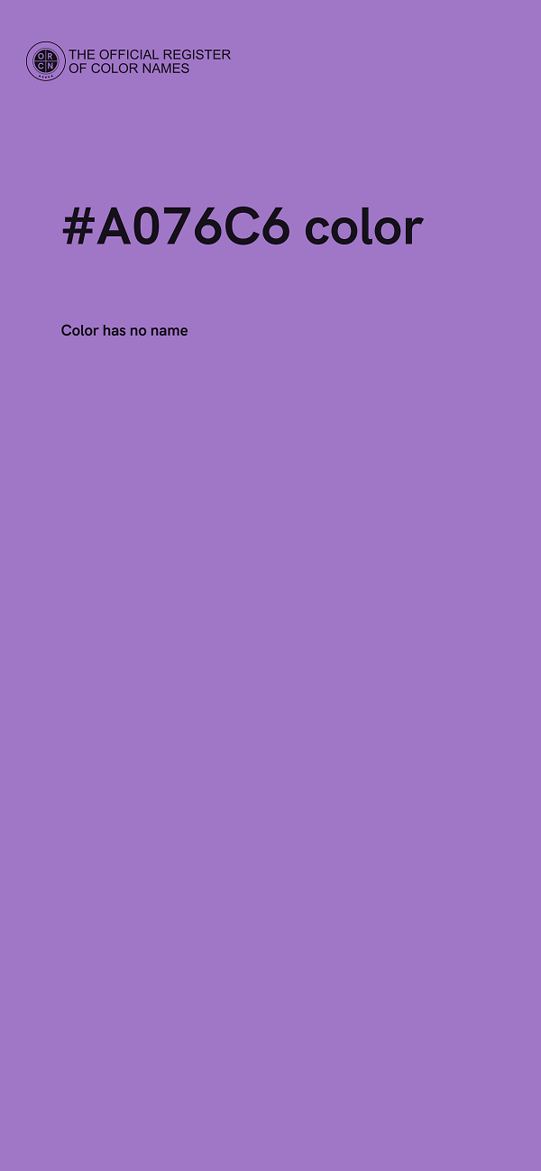 #A076C6 color image
