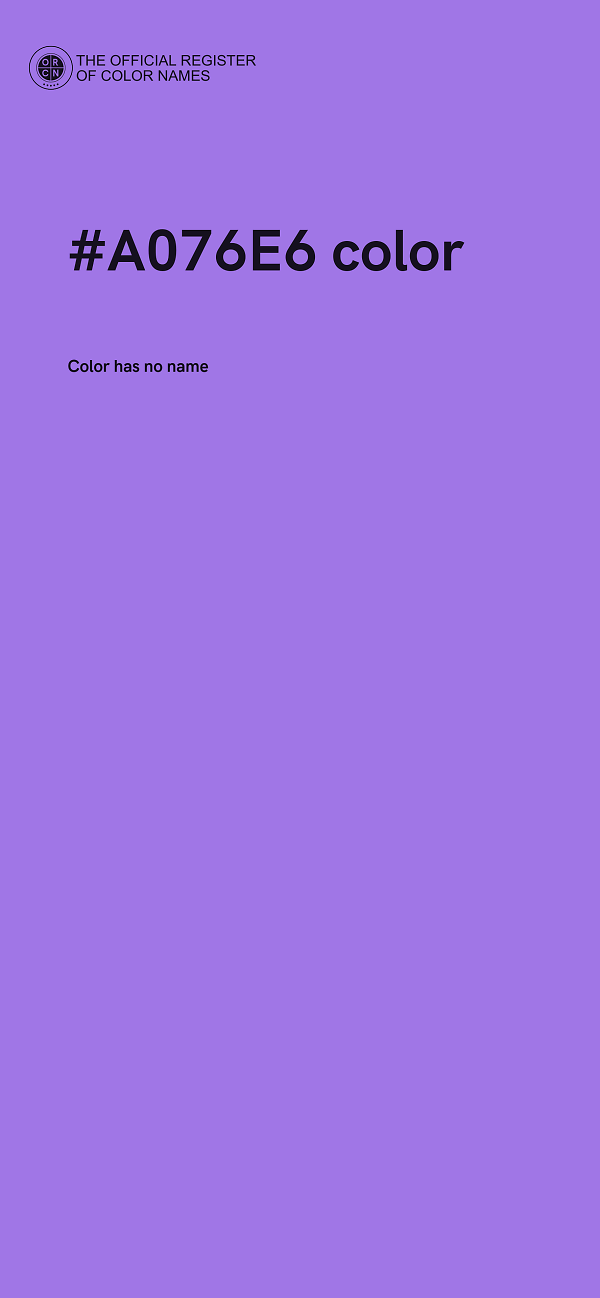 #A076E6 color image