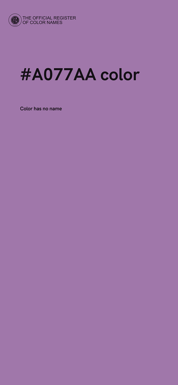 #A077AA color image