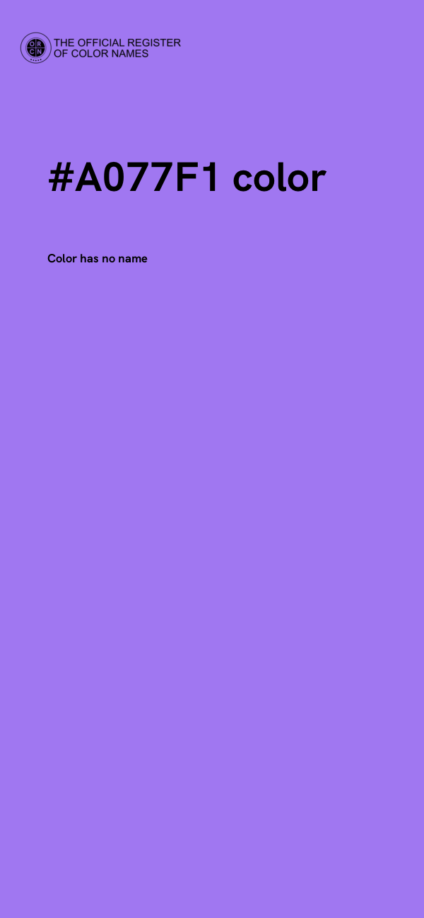 #A077F1 color image
